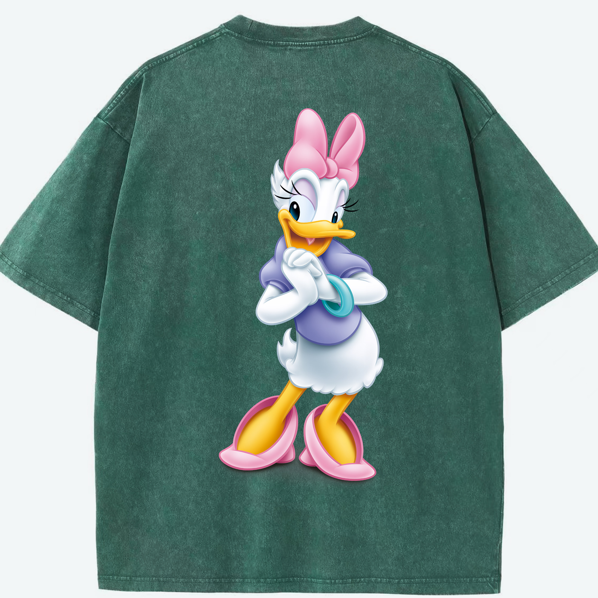 （画像用） ミッキーマウス Mickey Mouse 綿100% ヴィンテージ風 半袖Tシャツ（背面プリント）